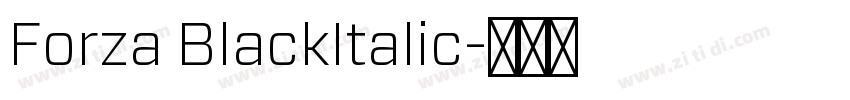 Forza BlackItalic字体转换